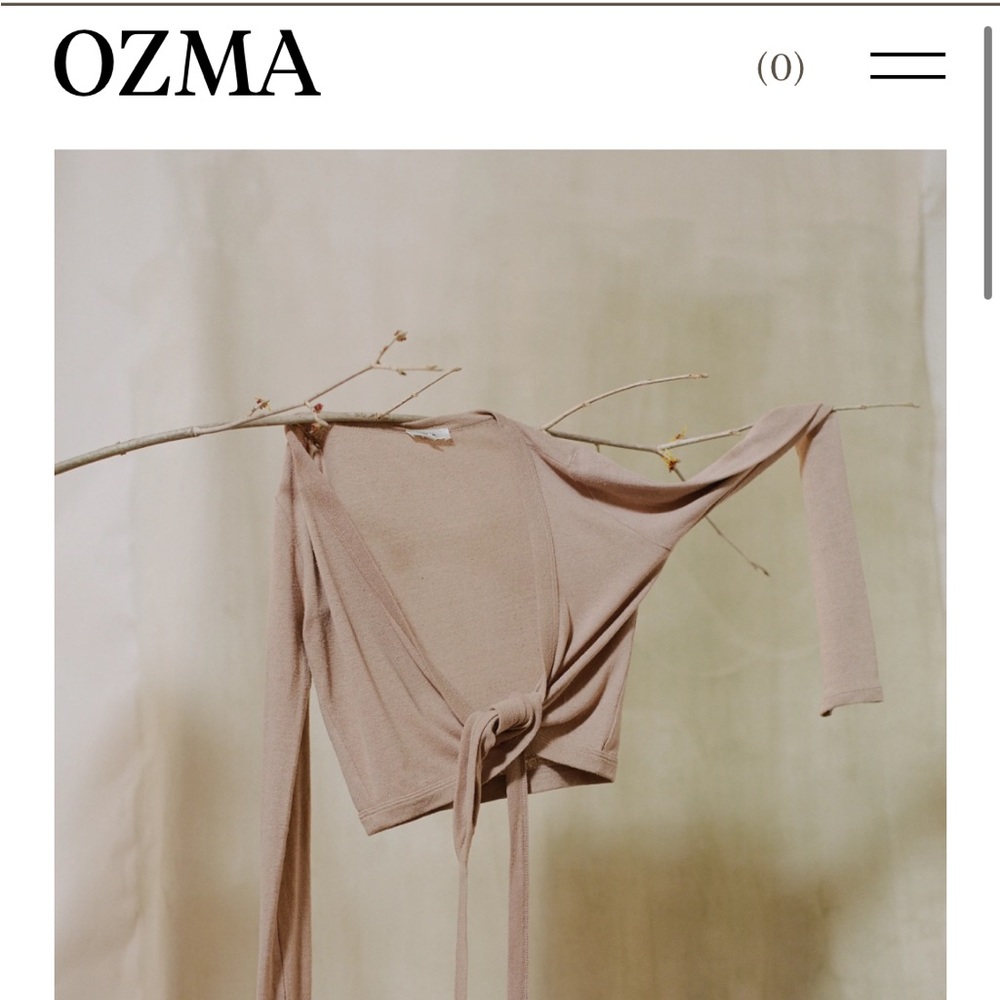 OZMA OF CALIFORNIA Dance wrap top XS